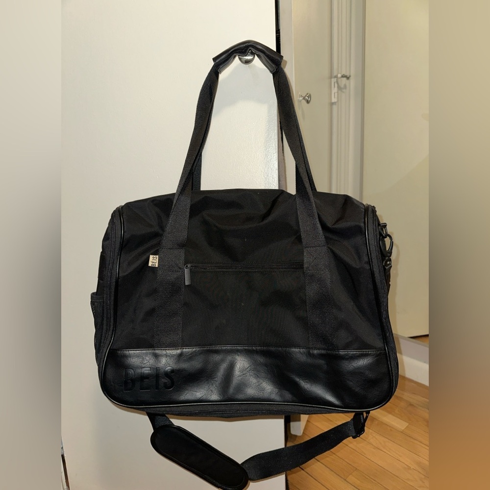 BEIS Black Hanging Duffel Bag
